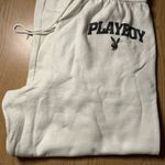 Playboy Women’s  Bunny 🐰 Print White Black Sweatpants size XL Photo 2