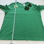 Quacker Factory NWT Green St PatrickS Day Sequin Knit 3/4 Sleeve Top Size XL Photo 11