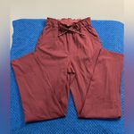 Lululemon Athletica Stretch High Rise Maroon/ burgundy Track Pants Photo 2