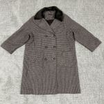 Sundance  Jacket Womens XL Brown Tweed Wool Blend Double Breasted Pea Coat Photo 0