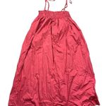 Moss Copenhagen Women's XS MSCHLynella Cenilla SL Dress Red Midi Ruffle Photo 4