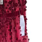 Mac Duggal Mac‎ Duggal Embellished Floral Velvet Long Sleeve Dress Burgundy 16 Photo 9