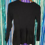 Black And Gold Flare Blouse Size M Photo 3