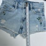 Arizona Jeans Arizona Jean Co. Women’s Mid-Rise Distressed Denim Shorts 0 Embroidered Floral C Photo 5