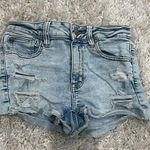 American Eagle Light Wash Denim Shorts Photo 0