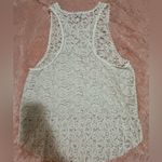 American Eagle  Lace Tank Top Cream Stretch Size S Photo 1