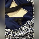 Talbots Women's Blue Twist Back Medallion Jumpsuit Size XL Photo 8