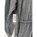 Thread & Supply Charcoal Gray Washed Utility Jacket Drawstring Waist Large Photo 4