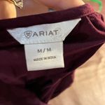 Ariat  Burgundy Long Sleeve Top with‎ Lace Trim Womens Size M Photo 10
