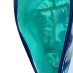 ULTA Blue Seafoam Plastic Tropical Cosmetics‎ Bag Flat Bottom New with T… Green Photo 2