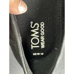 Toms  Women's Cara Black Leather Lug Loafers Size 10 Photo 8