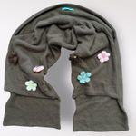 Sooki Des L.A. Vintage Y2K Brown Floral‎ Knit Shrug Scarf Cottage Boho Size M Photo 0