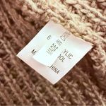 Avalin long button front long sleeve sweater acrylic / wool floral crochet knit Brown Size M Photo 5