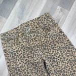 American Eagle  Leopard Print High Waist Stovepipe Jeans Tan Size 6 Long Photo 5