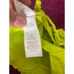 Aerie  Satin Corset Crop Top Bralette Lime Green Chartreuse Smocked Cami Tank XS Photo 6