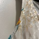 VTG 90s 80s Expressions Ivory White Floral Bathrobe Robe & Cami Mini Slip Dress Size M Photo 4