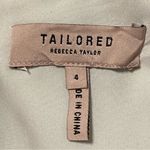 Rebecca Taylor Tailored Linen Ruffle Sleeve Shift Dress Light Blue Size 4 Photo 5