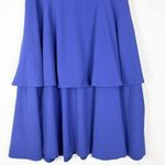 Dress the Population  Yasmin Tiered Midi Dress Size XXL Peplum Blue Wedding Guest Photo 5