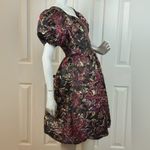 Jessakae Elegant Black and Purple Floral Dress Size Medium. Photo 7