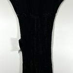 Bebe  Dress Y2K Black‎ Bodycon Women's Size M/L Mesh Drama Sides Made in USA NWT Photo 0