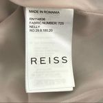 Reiss  Nelly Textured A-line Sleeveless V-neck Dress Black Midi Cocktail Size 6 Photo 9