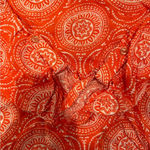 Pink Rose Paisley Abstract Hi Low Blouse Photo 1