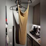 superdown Revolve  Sabrina knit midi dress nude/gold size M bodycon y2k Photo 3
