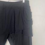 Lands' End  Black Leggings Skirt Workout Athleisure Sport Running Swim READ Photo 1
