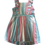 Entro Cotton Candy Blue Pink White Sleeveless Striped Romper Playsuit Size Large Photo 11
