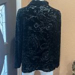 French Laundry  black velvety button up blouse Photo 4