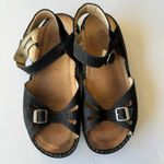 Finn Comfort Women's Size 42 Motomachi Black Suede Slingback Sandal Buckle $138 Photo 7