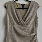 CHAPS NWT womens sparkly gold bodycon size8 dressşes  Photo 3