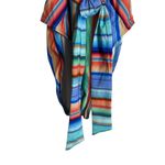 La Blanca  Sunset Multicolor Bandeau Belted Tie Waist Stripe One Piece Swimsuit 4 Photo 5