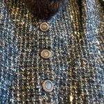 Thierry Mugler Rare FW 1998 Two Piece Suit Blazer Skirt Archival Fur Trim Sz 38 Brown Photo 12