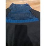 Free People Women's Knit Tunic Dress, Black and Blue, Size M Size M Photo 1