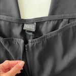 Eileen Fisher 100% Silk Black Front Zip Flowy Minimalist Pants Size L $245 Photo 5