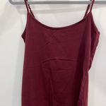 Old Navy Fitted Maroon Basic Tank Top Photo 0