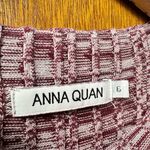 Anna Quan Charissa Long Sleeve Rib Knit Sweater Maxi Dress Mulberry AU 6 $360 White Size undefined Photo 8