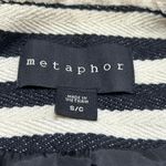 Metaphor Black & White Striped Tweed Blazer Photo 3