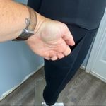 Victoria Sport Y2K Black Pocket Leggings Drawstring Cropped Fit Workout Gym S Photo 4