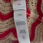 Rails Coen Ruffle Sleeve Peplum Sweater Small Cherry Oat Stripe Photo 5