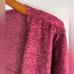 Ava James  1X Reverse Seam Berry Open Cardigan Sweater Photo 4