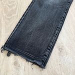 Lucky Brand  High Rise Zoe Straight Jeans in Nopah Fray Faded Black Acid Wash | 8 Photo 5