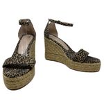 Stuart Weitzman  Floria Wedge Platform Espadrille Sandals Leopard Print‎ US 8.5 Photo 5