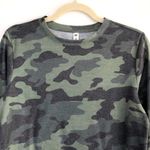 BP New  Camo Print Thermal Knit Long Sleeve Tee Cozy Crewneck Green Photo 5