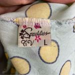 Speechless Pajama Set Polka Dot Green Juniors Sz Large Shorts Button-Up Top PJs Photo 7