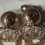 Christian Dior DIOR TRIBALES Earrings Pink-Finish Metal With Pink Resin Pearls and Crystals Photo 7