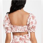 WeWoreWhat Coco Top in Vintage Voile Sage Multi Size Large White Photo 1