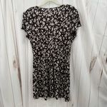 Dress Barn  Women’s 12 Brown White Patterned Mini Dress Photo 2