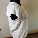 Rails  Alena White Linen Blend Top Cottagecore Peasant Prairie Sz S​ Photo 3